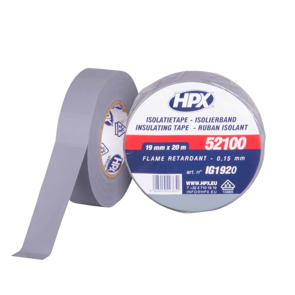 Ізострічка HPX 52100 19мм x 20м сіра