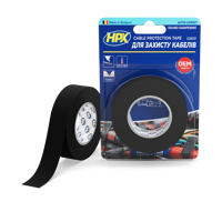 Ізострічка Стрічка для захисту кабелів, антискрип 19мм x 10м чорна