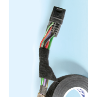 Ізострічка Стрічка для захисту кабелів, антискрип 19мм x 25м чорна