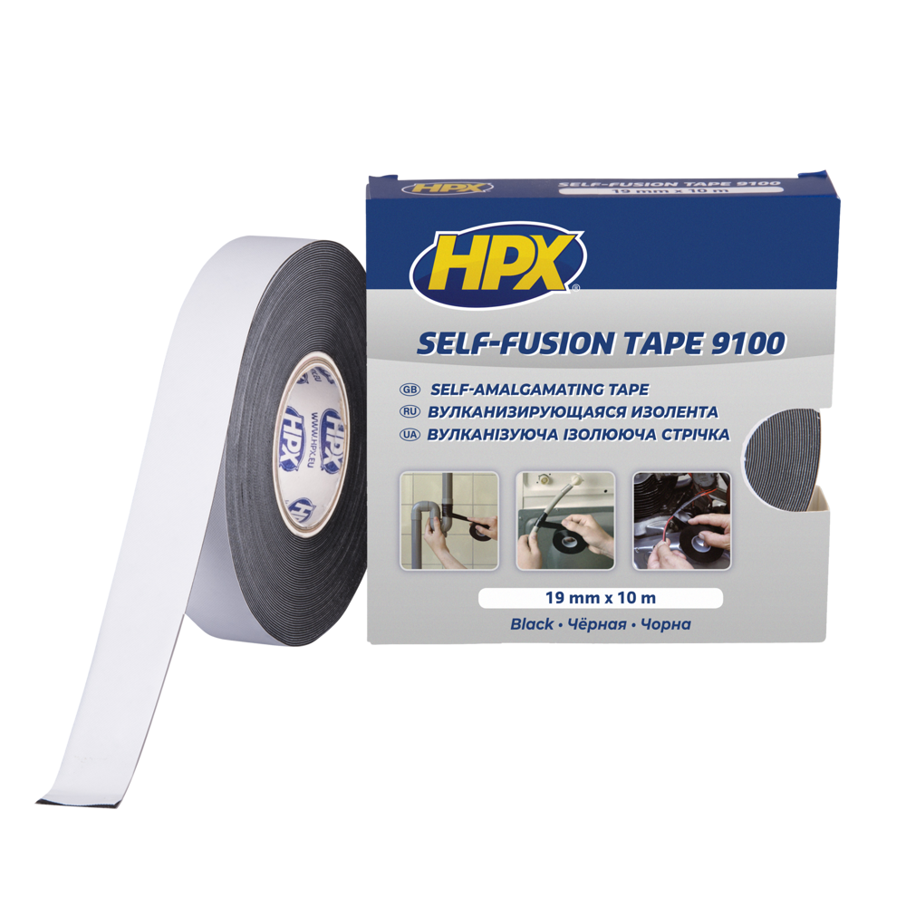 Самовулканізуюча стрічка SelfFusion 19мм х 10м чорна