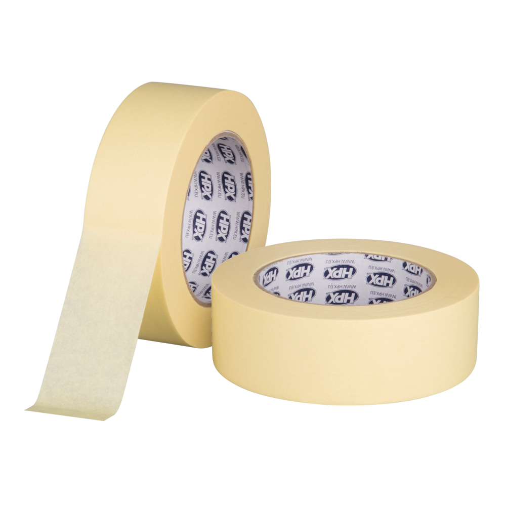 Малярська стрічка НРХ 110°С 38мм x 50м жовто-кремова