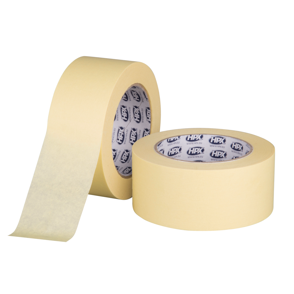 Малярська стрічка НРХ 110°С 50мм x 50м жовто-кремова