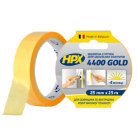 Малярська стрічка HPX 4400 Gold 25мм x 25м жовта