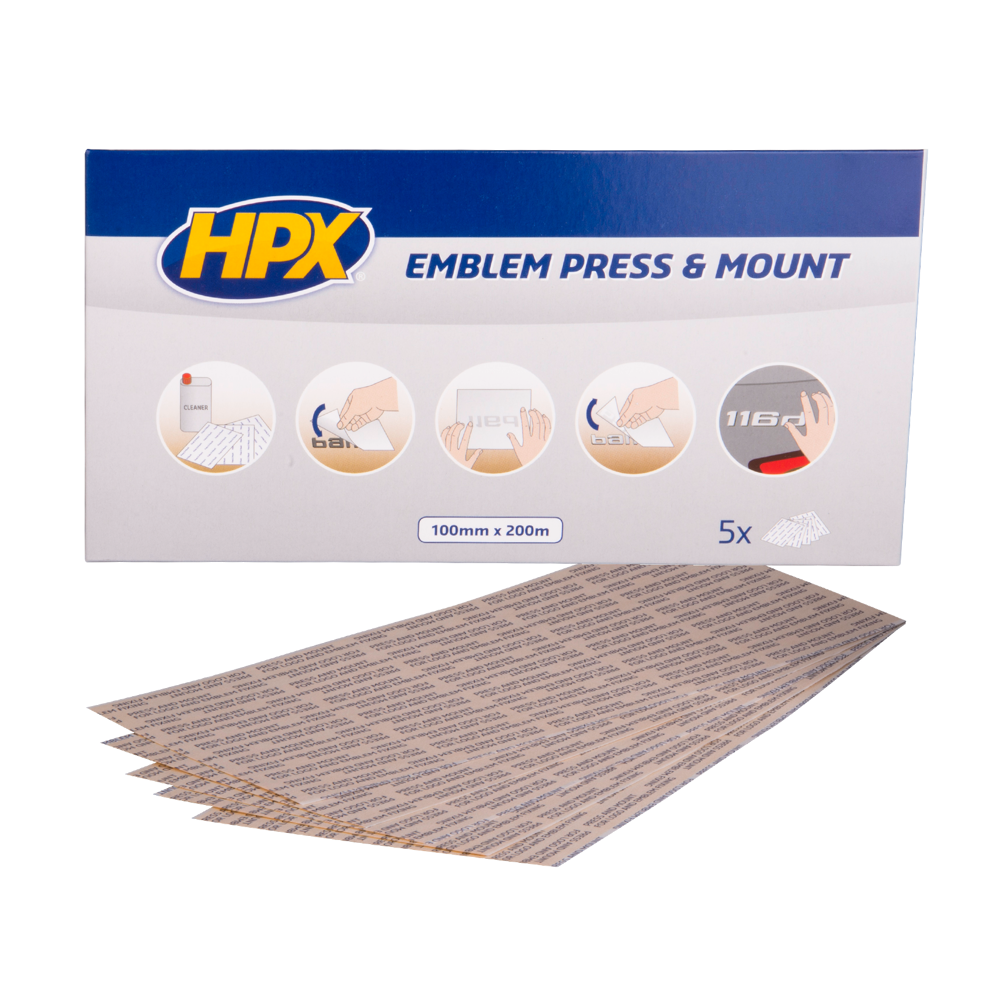 Двостороння стрічка EMBLEM Press & Mount 100мм х 200мм прозора