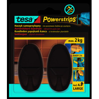 Гачки пластикові овальні L під плитку/метал tesa Powerstrips® 2 кг 2 шт білі
