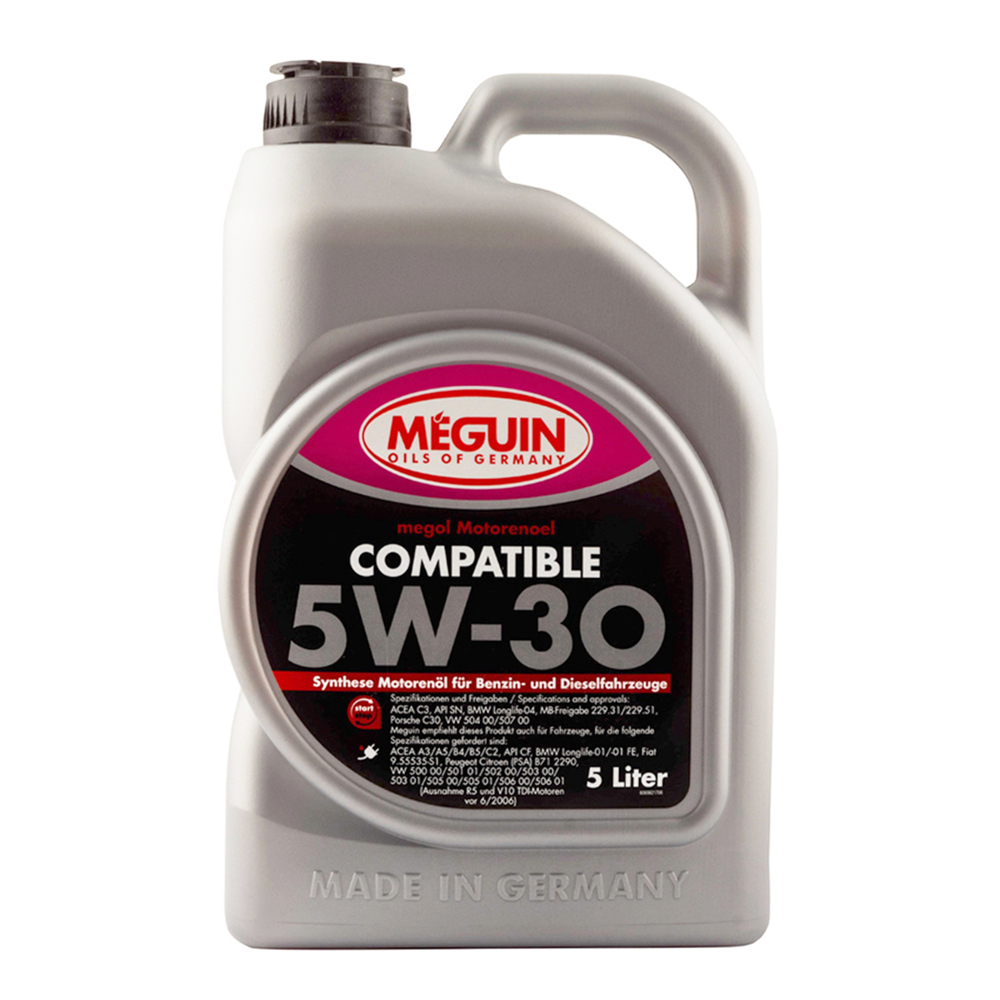 Моторна олива Meguin Compatible SAE 5W-30 Plus, 5 L