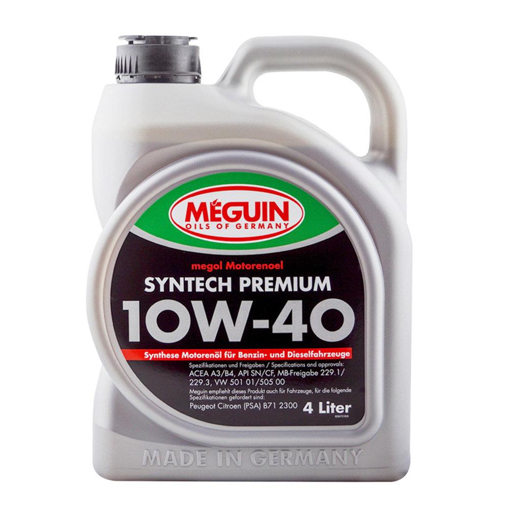 Моторна олива Meguin SYNTECH PREMIUM SAE 10W-40, 4 L