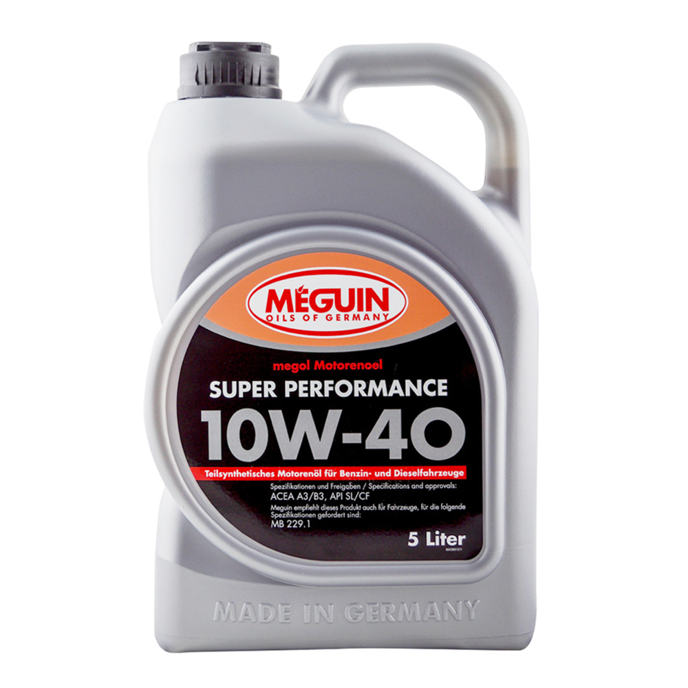 Моторна олива Meguin SUPER PERFORMANCE SAE 10W-40, 5 L