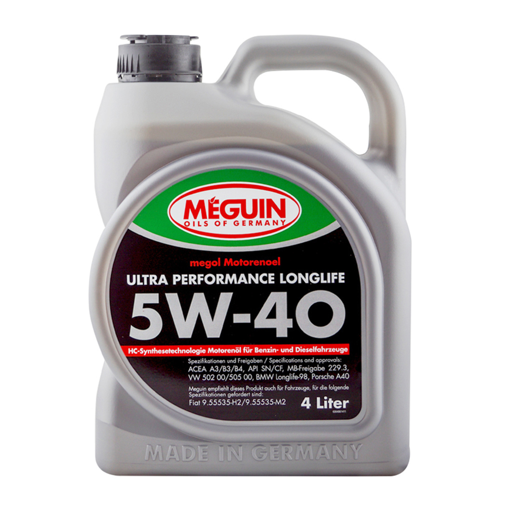 Олива моторна синтетична MEGUIN Ultra Performance Longlife 5W-40 4л. (6486)