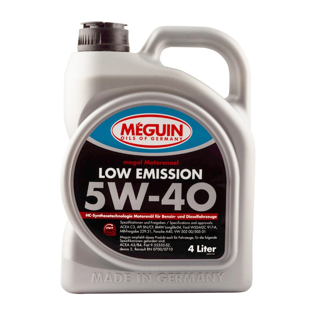 Масло моторне синтетичне MEGUIN LOW EMISSION 5W-40 4Л. (6675)