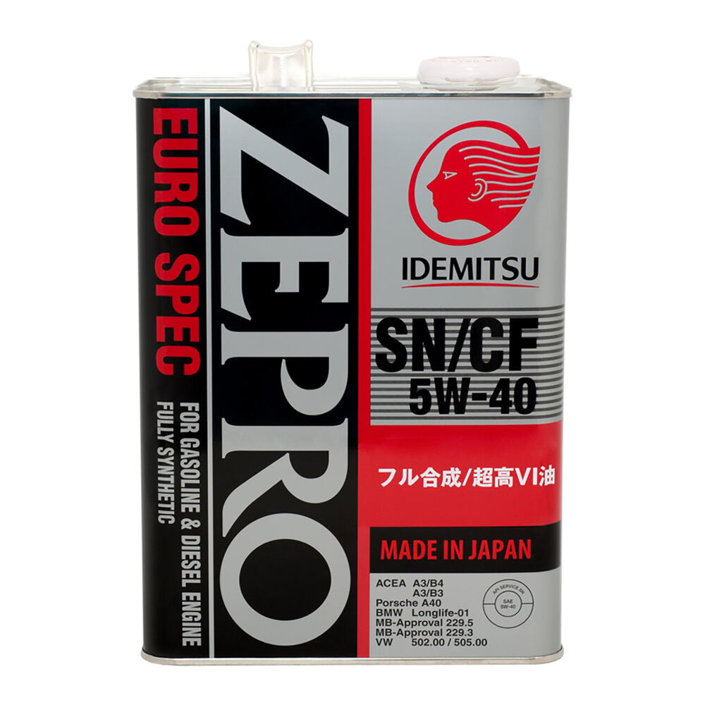 Олива Idemitsu ZEPRO Euro Spec SN/CF 5W-40 4л (1849041) Моторне масло