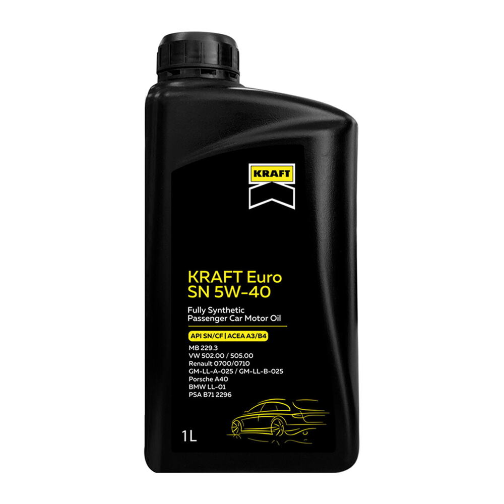 Масло моторне KRAFT Euro SN 5W-40, 1л (708137)
