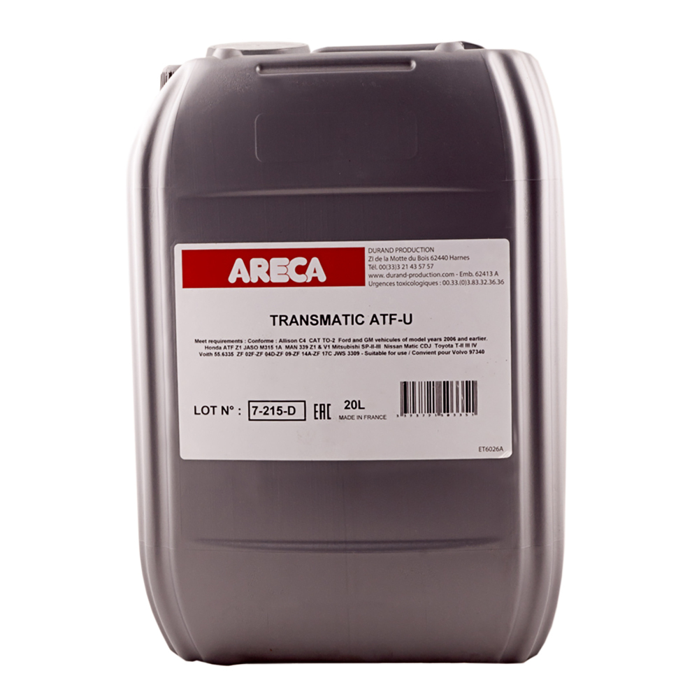 Мастило Areca TRANSMATIC ATF-U 20л