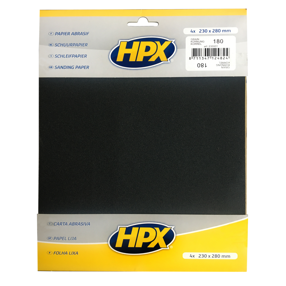 Абразивний папір P180 230мм х 280мм