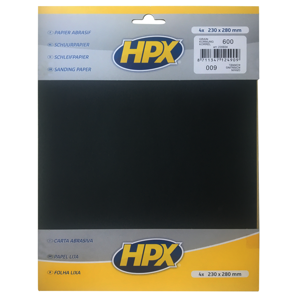 Абразивний папір P600 230мм х 280мм