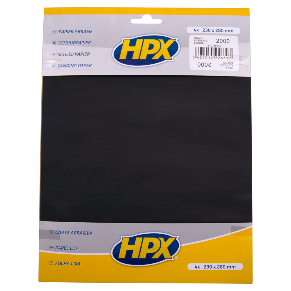 Абразивний папір P2000 230мм х 280мм