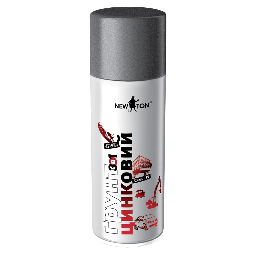 Грунтовка  цинкова NewTon 3 в 1 400 МЛ