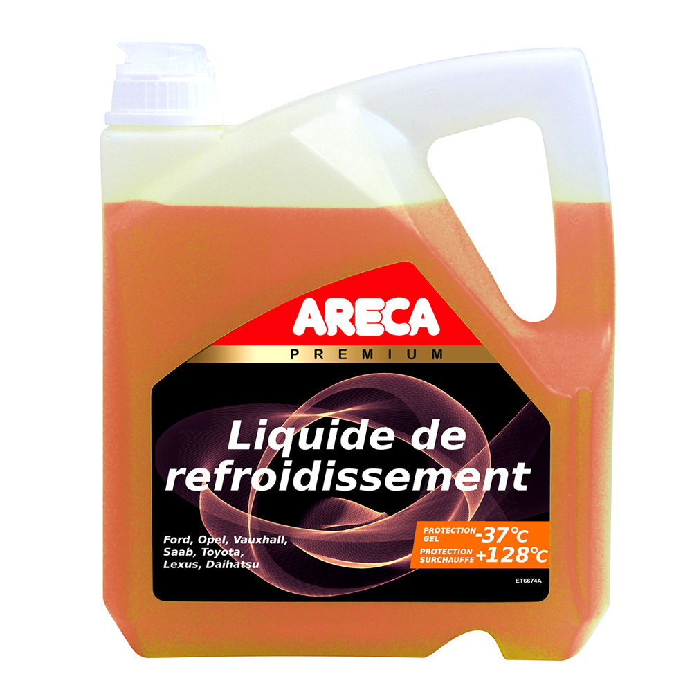 Антифриз готовий -37°C PREMIUM LR OAT ORANGE 4 л ARECA