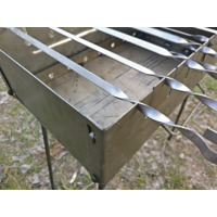 Мангал валізу на 8 шампурів сталь 2мм з шампурами