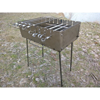 Мангал валізу на 8 шампурів сталь 2мм з шампурами