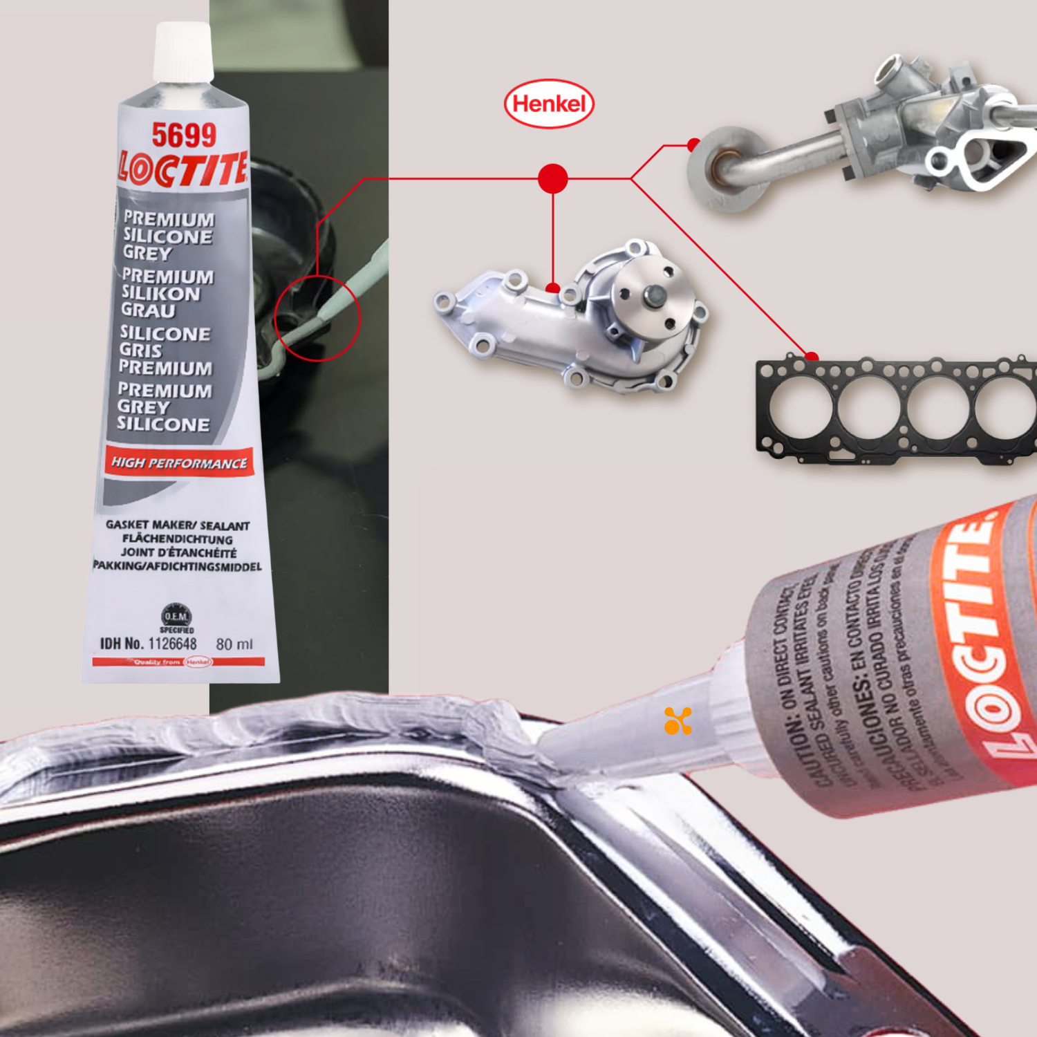 loctite si 5699 герметик для фланців 80мл